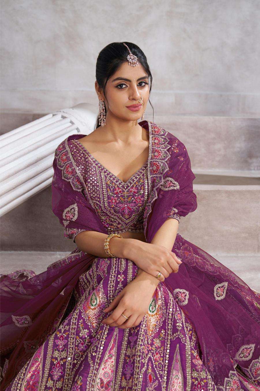 Ynf Banarasi Soft Silk RIN230 32 Lehengas Wholesale Designer Lehenga Embroidered Lehenga Banarasi Lehenga Manufacturer