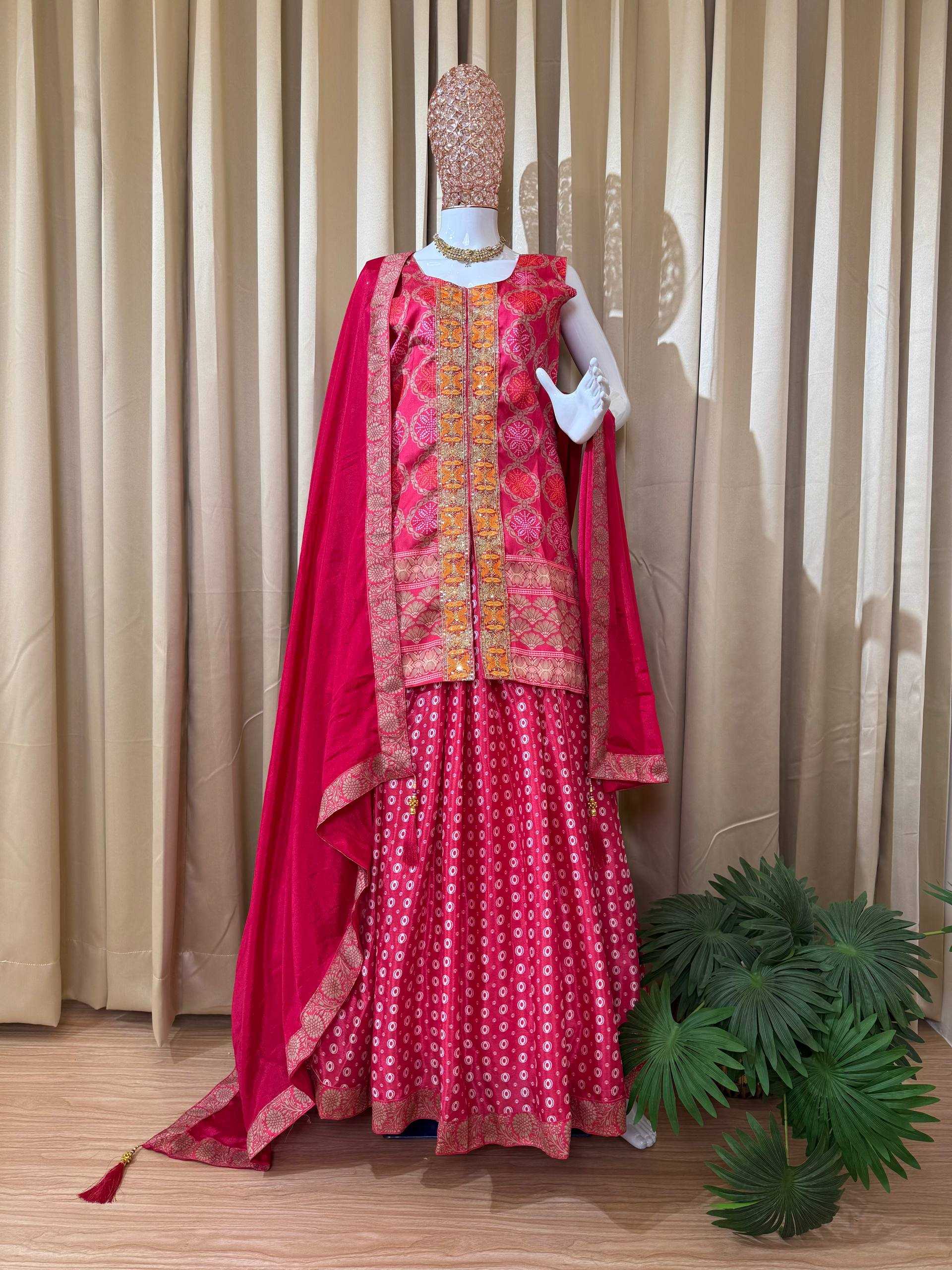 Ynf Banglori Silk RIN215 1118 Lehengas Wholesale Fancy Lehenga Embroidered Lehenga Jacket Style Lehenga Manufacturer