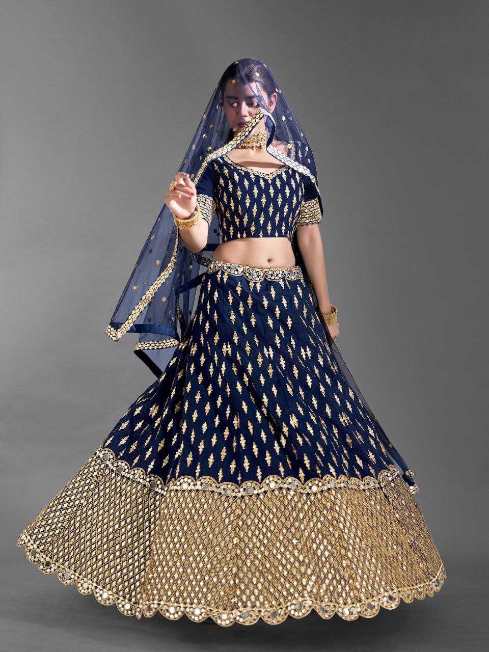 Ynf Banglori Silk RIN228 55 Lehengas Wholesale Silk Lehenga Mirror Work Lehenga Manufacturer