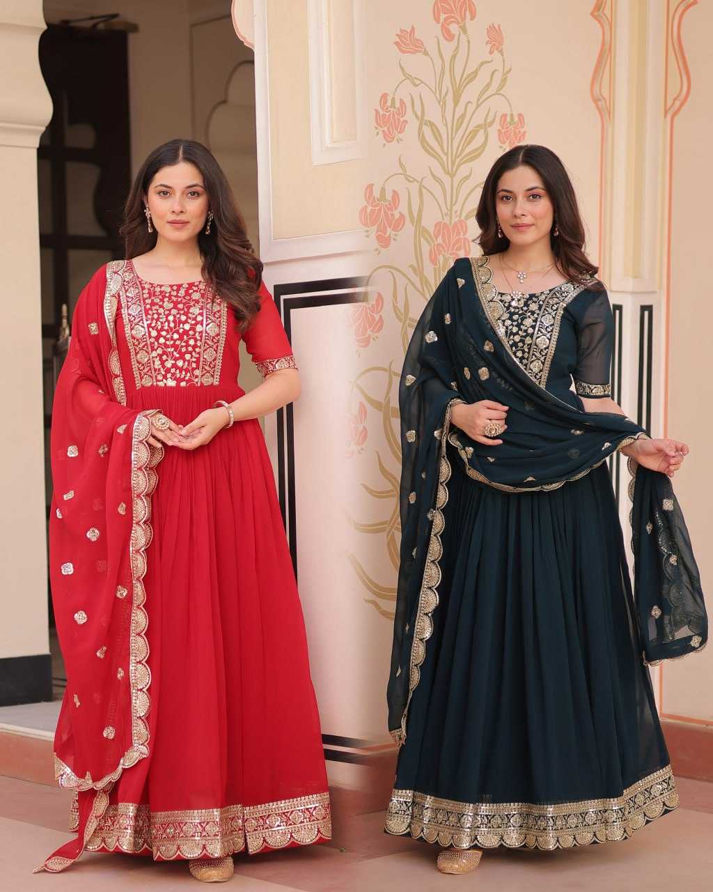 Ynf Blooming KESH489 1177 Gowns Wholesale Fancy Gowns Embroidery Gowns Anarkali Gown Manufacturer