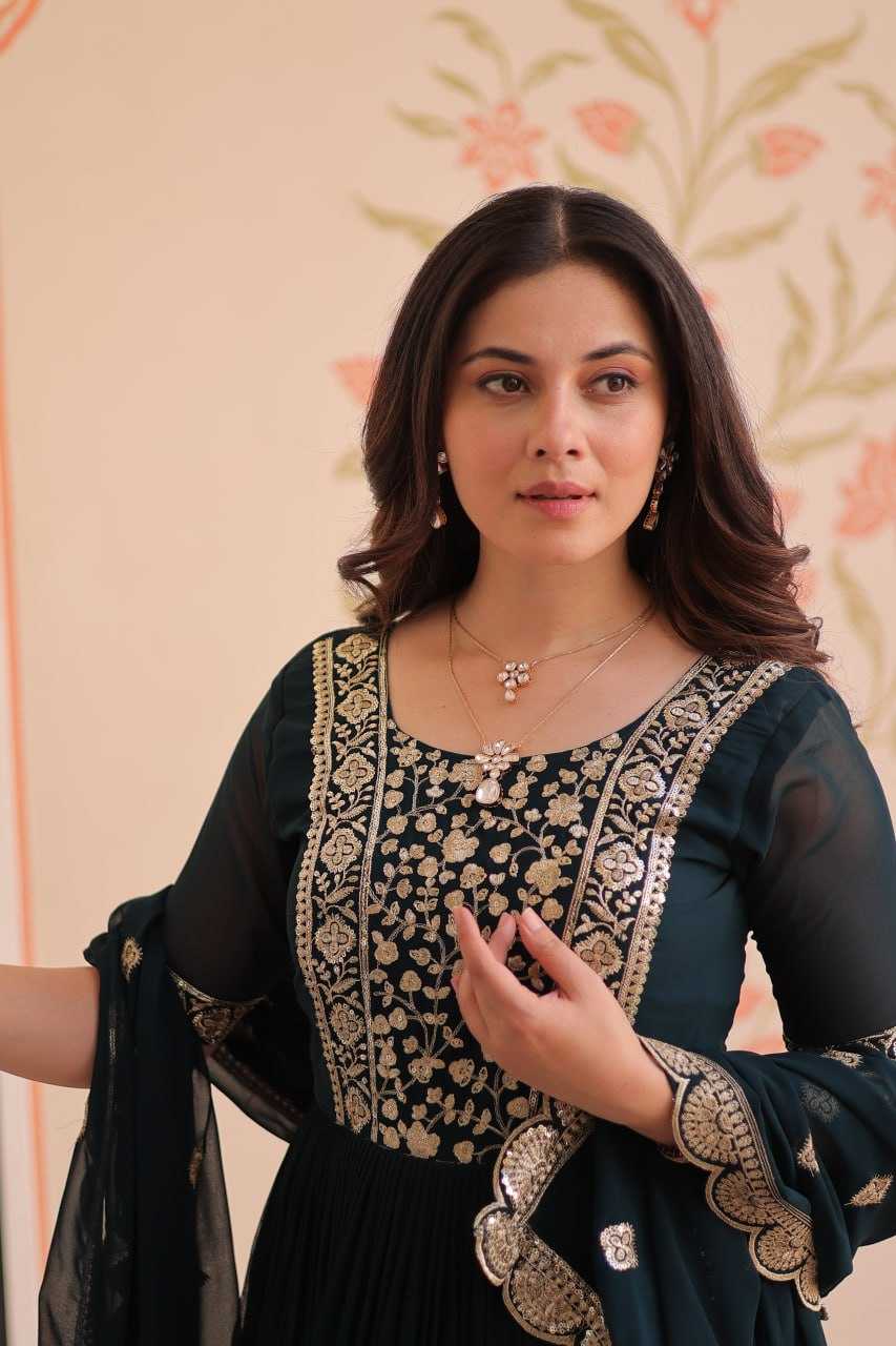 Ynf Blooming KESH489 1177 Gowns Wholesale Fancy Gowns Embroidery Gowns Anarkali Gown Manufacturer