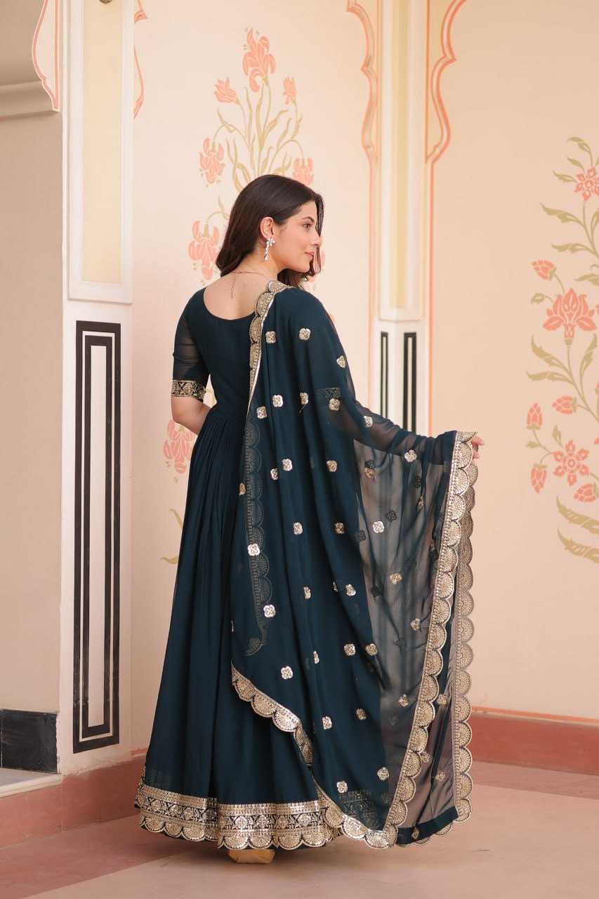 Ynf Blooming KESH489 1177 Gowns Wholesale Fancy Gowns Embroidery Gowns Anarkali Gown Manufacturer