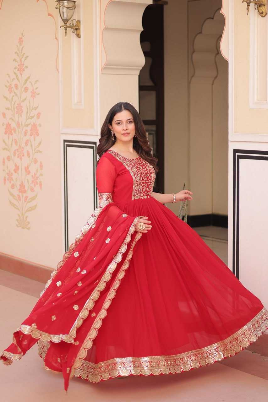 Ynf Blooming KESH489 1177 Gowns Wholesale Fancy Gowns Embroidery Gowns Anarkali Gown Manufacturer