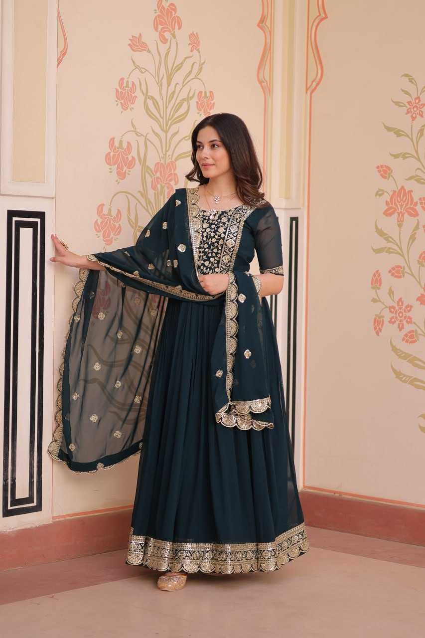 Ynf Blooming KESH489 1177 Gowns Wholesale Fancy Gowns Embroidery Gowns Anarkali Gown Manufacturer
