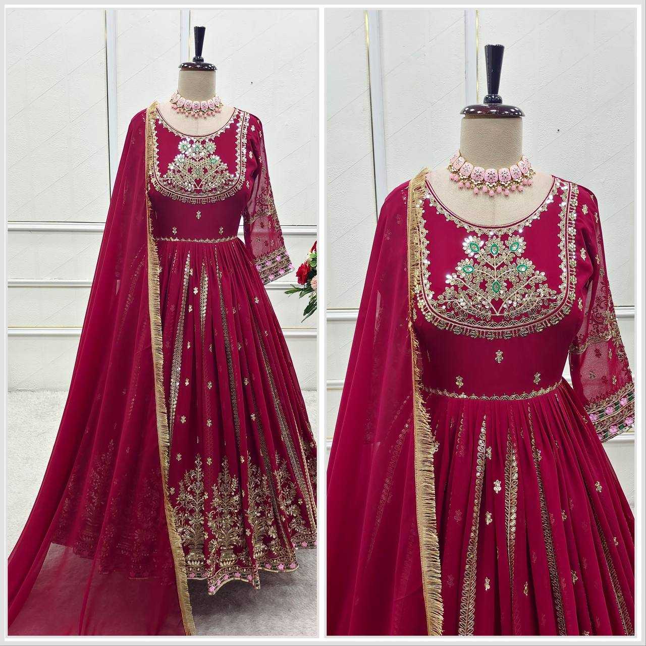 Ynf Blooming KESH506 1206 Gowns Wholesale Party Wear Gowns Sequin Gowns Manufacturer