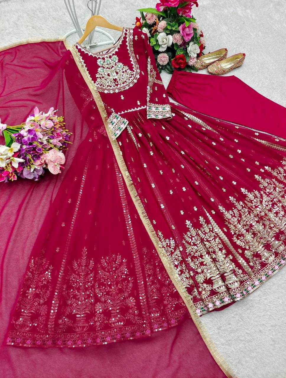 Ynf Blooming KESH506 1206 Gowns Wholesale Party Wear Gowns Sequin Gowns Manufacturer