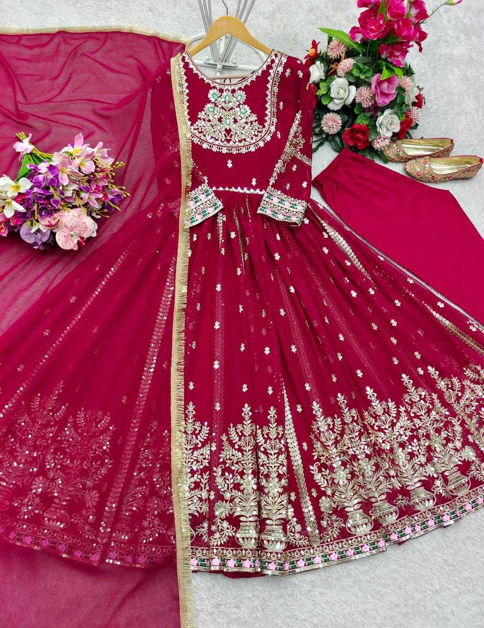 Ynf Blooming KESH506 1206 Gowns Wholesale Party Wear Gowns Sequin Gowns Manufacturer