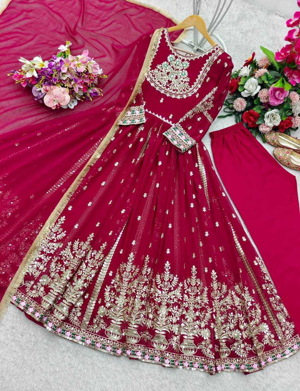 Ynf Blooming KESH506 1206 Gowns Wholesale Party Wear Gowns Sequin Gowns Manufacturer