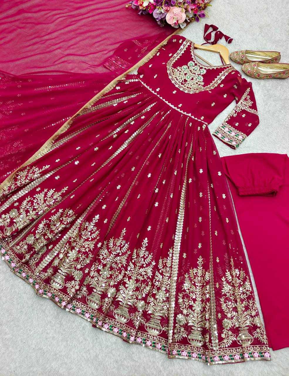Ynf Blooming KESH506 1206 Gowns Wholesale Party Wear Gowns Sequin Gowns Manufacturer