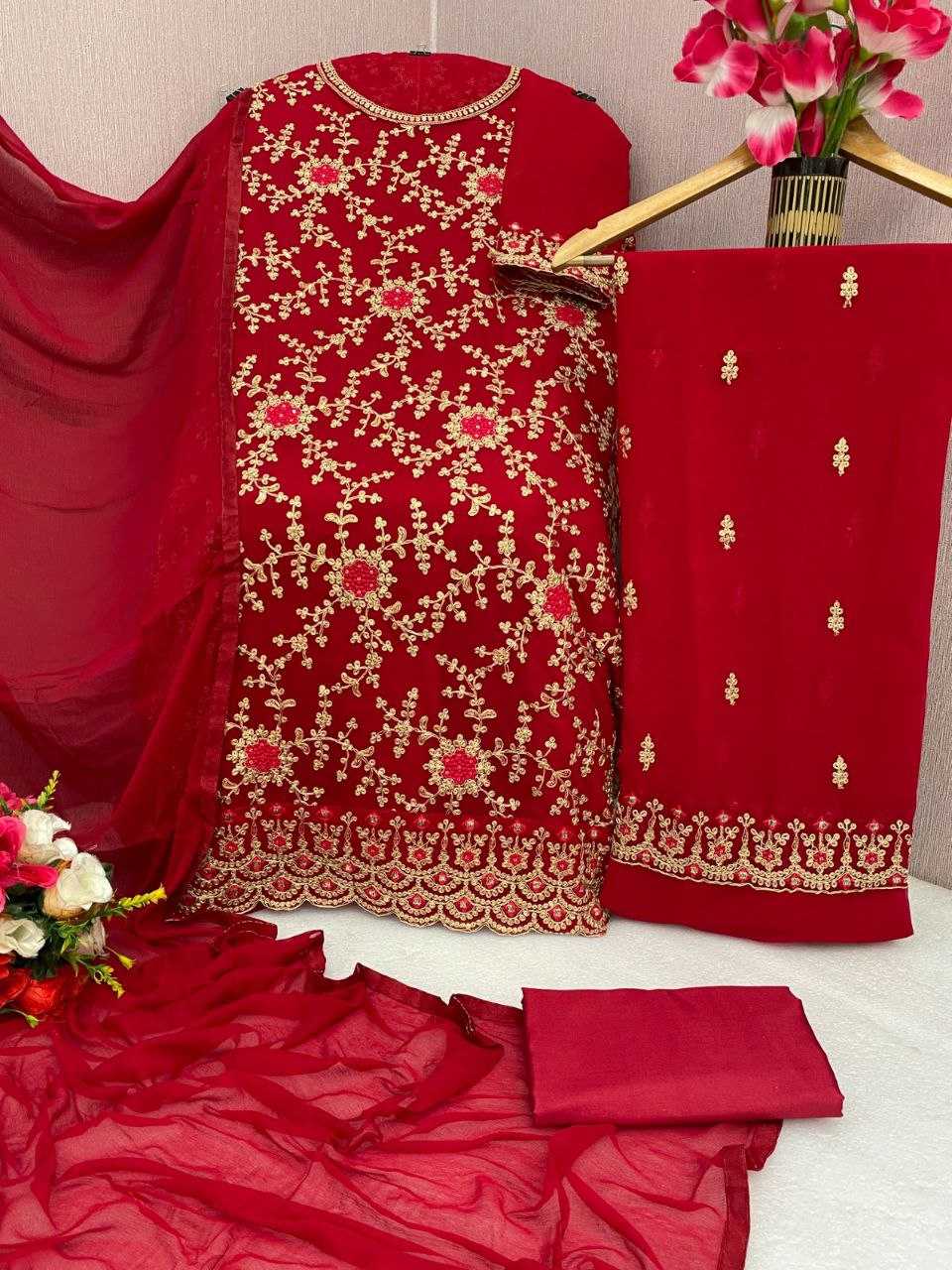 Ynf Blooming RIN131 5051 Suits & Dresses Wedding Collections Festive Collections Wholesale Embroidery Suits Georgette Suit Designer Suits Manufacturer
