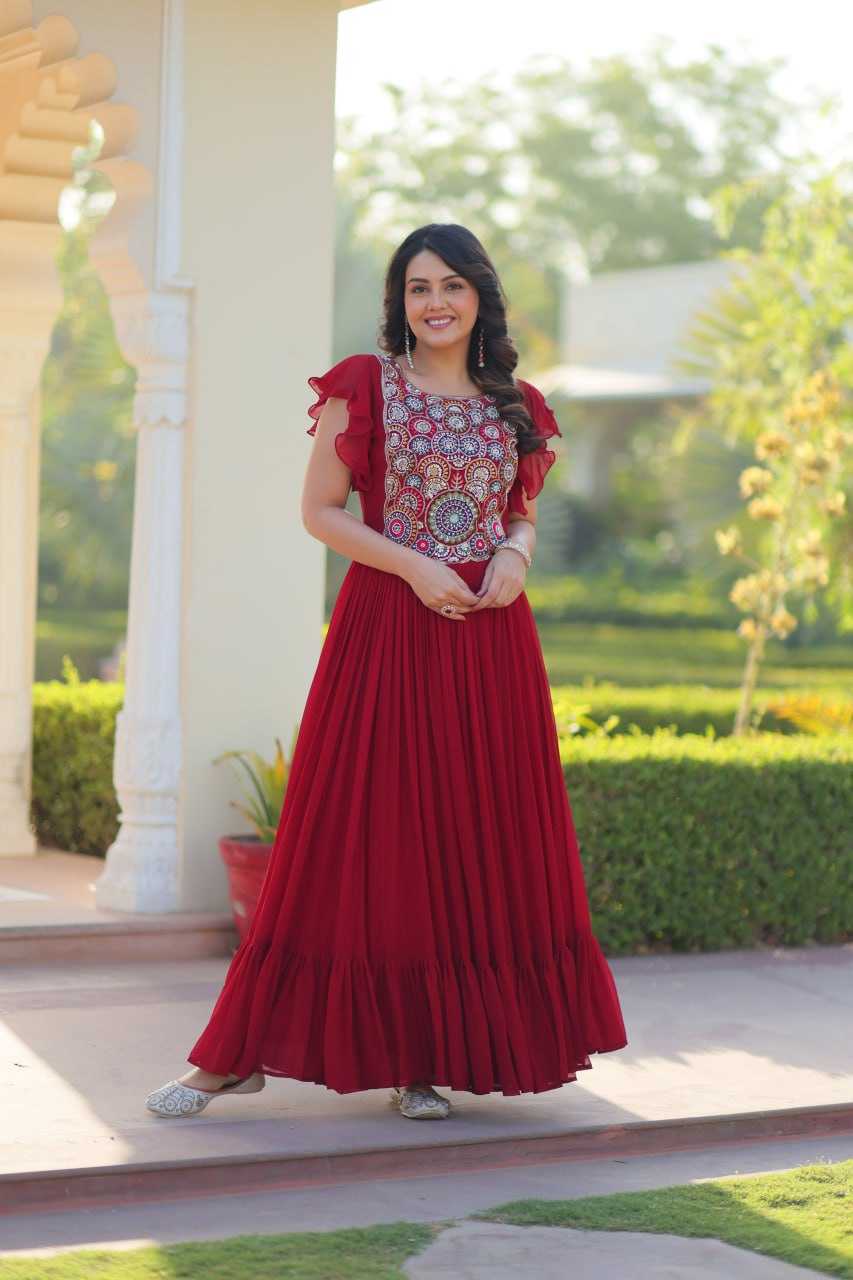 Ynf Blooming RIN197 4825 Gowns Wholesale Embroidery Gowns Bridal Gowns Designer Gowns Manufacturer