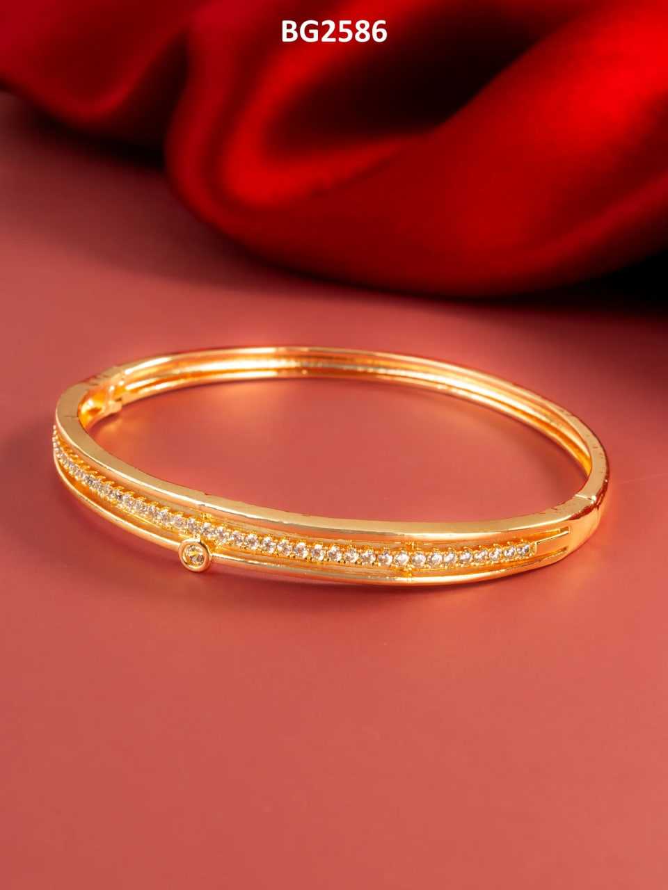 Ynf Brass KESH105 BG2586 Womens Jewellery Wholesale AD Diamond Bangles Brass Gold Bangles Designer Bangles Manufacturer