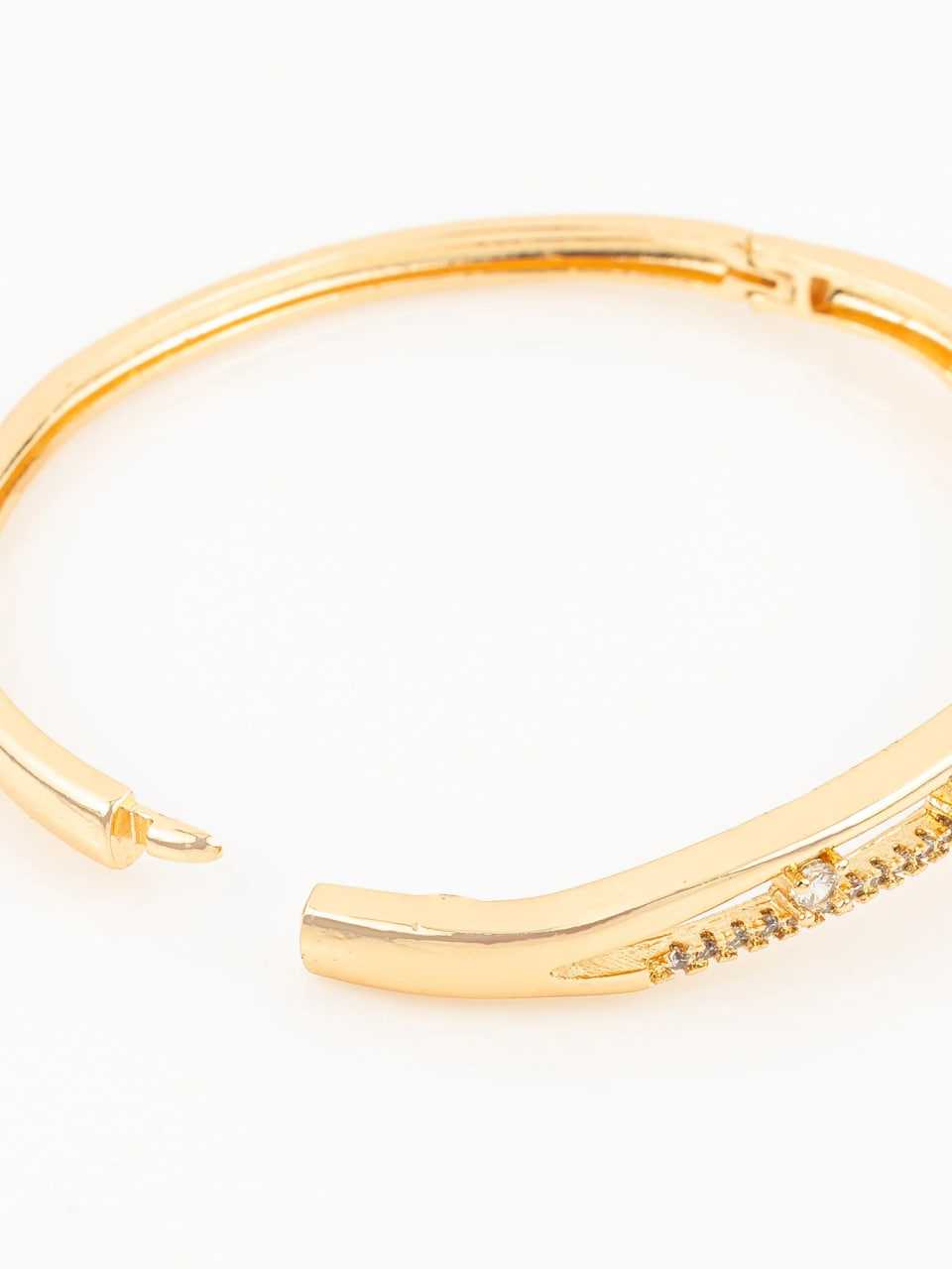 Ynf Brass KESH105 BG2587 Womens Jewellery Wholesale AD Diamond Bangles Brass Gold Bangles Fashion Bangles Manufacturer