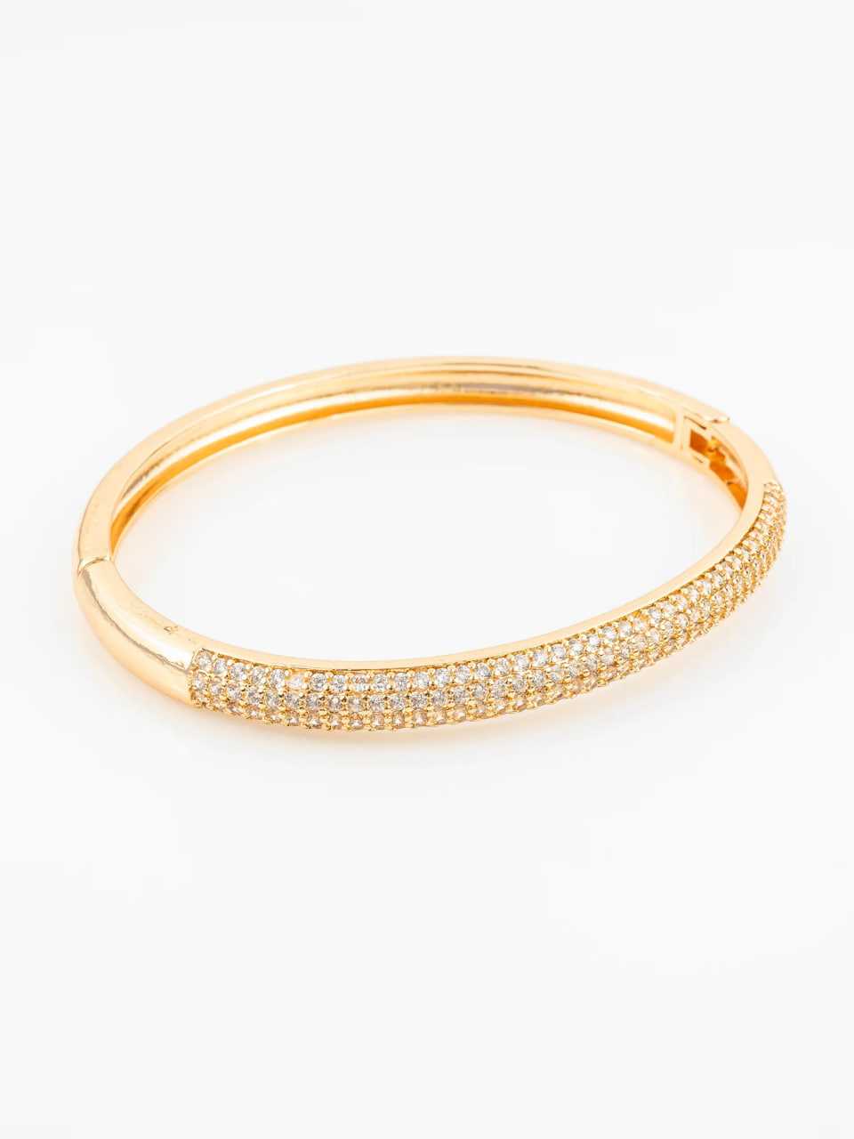 Ynf Brass KESH105 BG2590 Womens Jewellery Wholesale AD Diamond Bangles Brass Gold Bangles Fashion Bangles Manufacturer
