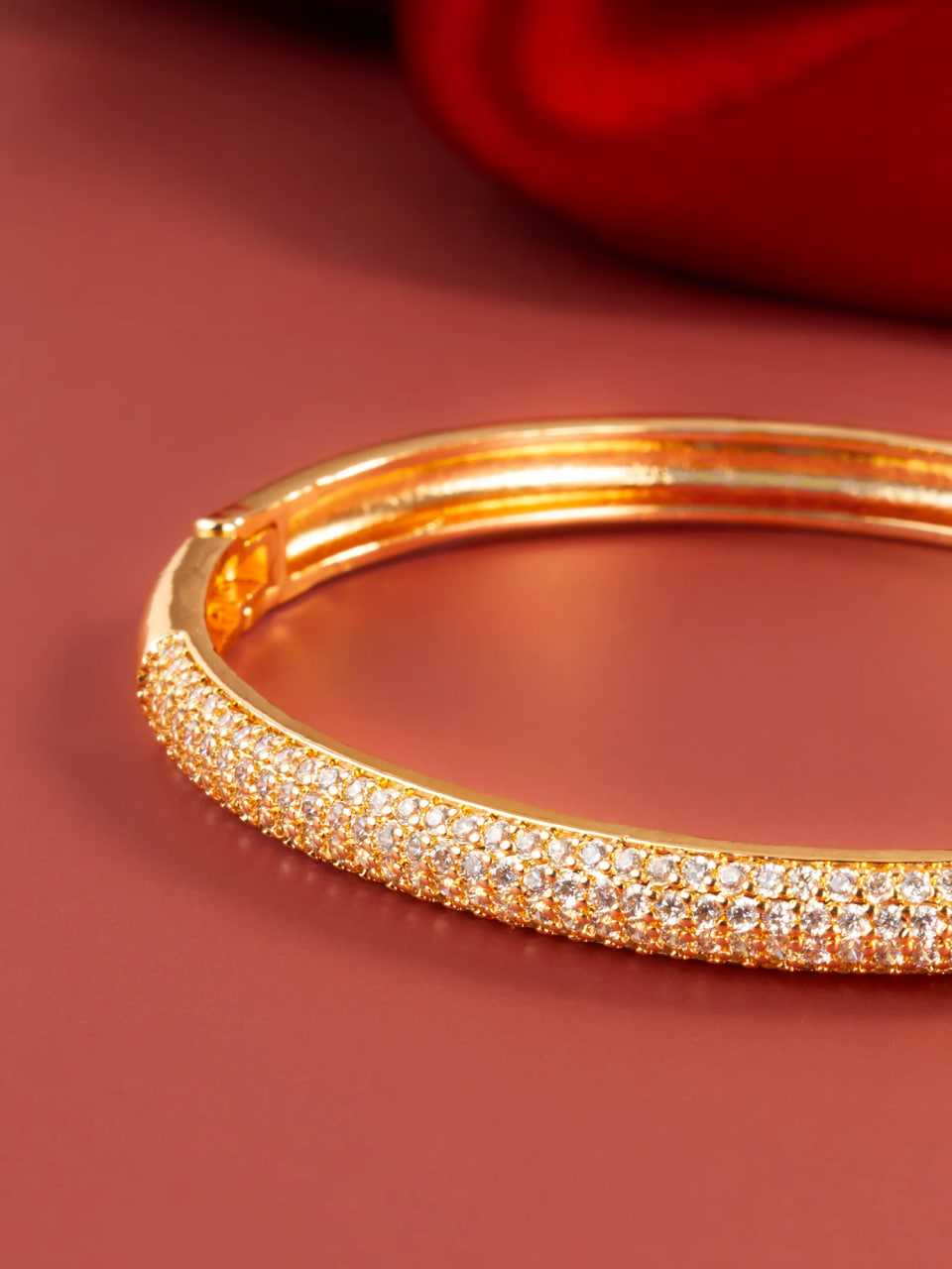 Ynf Brass KESH105 BG2590 Womens Jewellery Wholesale AD Diamond Bangles Brass Gold Bangles Fashion Bangles Manufacturer