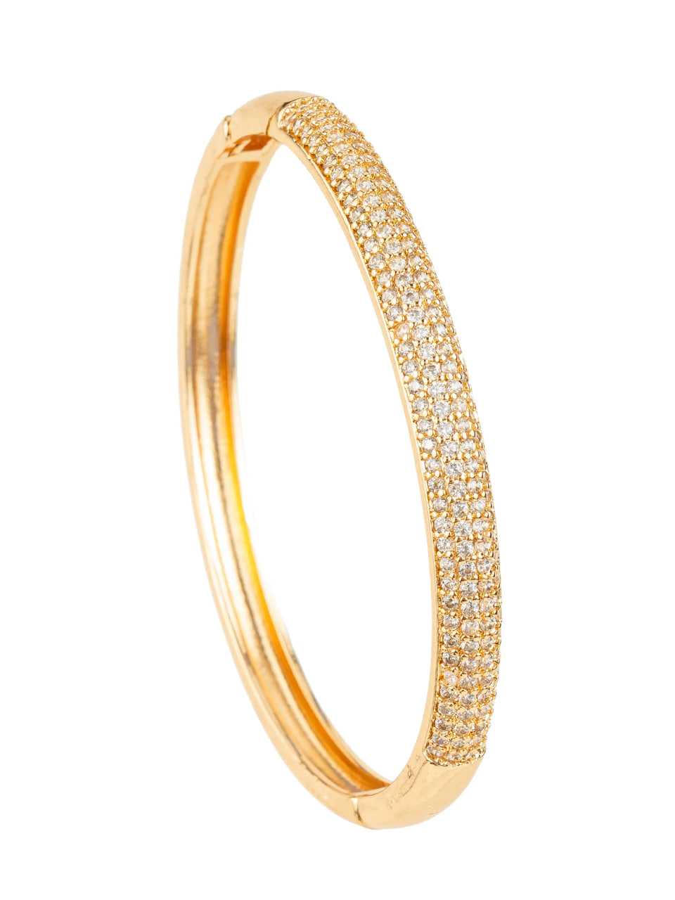 Ynf Brass KESH105 BG2590 Womens Jewellery Wholesale AD Diamond Bangles Brass Gold Bangles Fashion Bangles Manufacturer