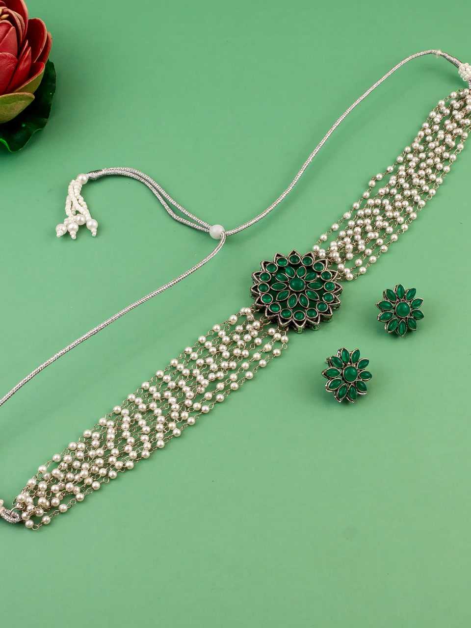 Ynf Brass KESH105 NK4167 Womens Jewellery Wholesale Choker Necklaces Fancy Mala Necklaces Manufacturer