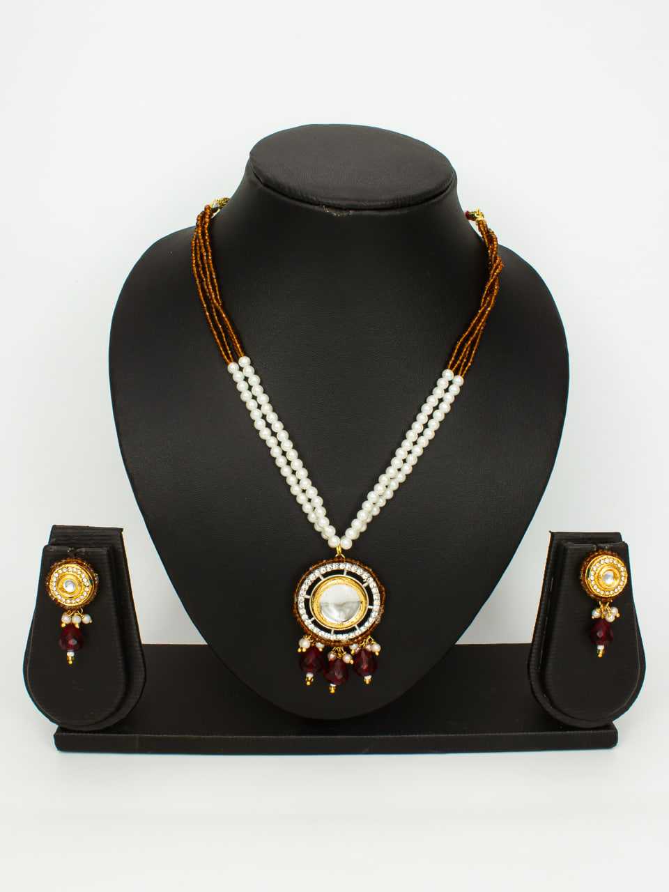 Ynf Brass KESH105 NK4721 Womens Jewellery Wholesale Fancy Mala Necklaces Kundan Necklace Set Manufacturer