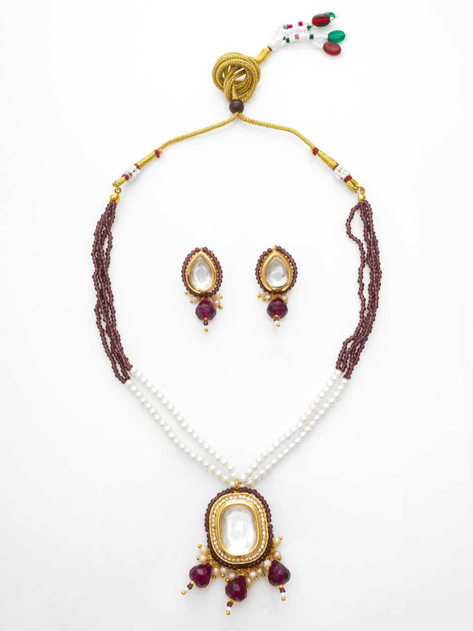 Ynf Brass KESH105 NK4723 Womens Jewellery Wholesale Fancy Mala Necklaces Kundan Pendant Sets Necklaces Set Manufacturer