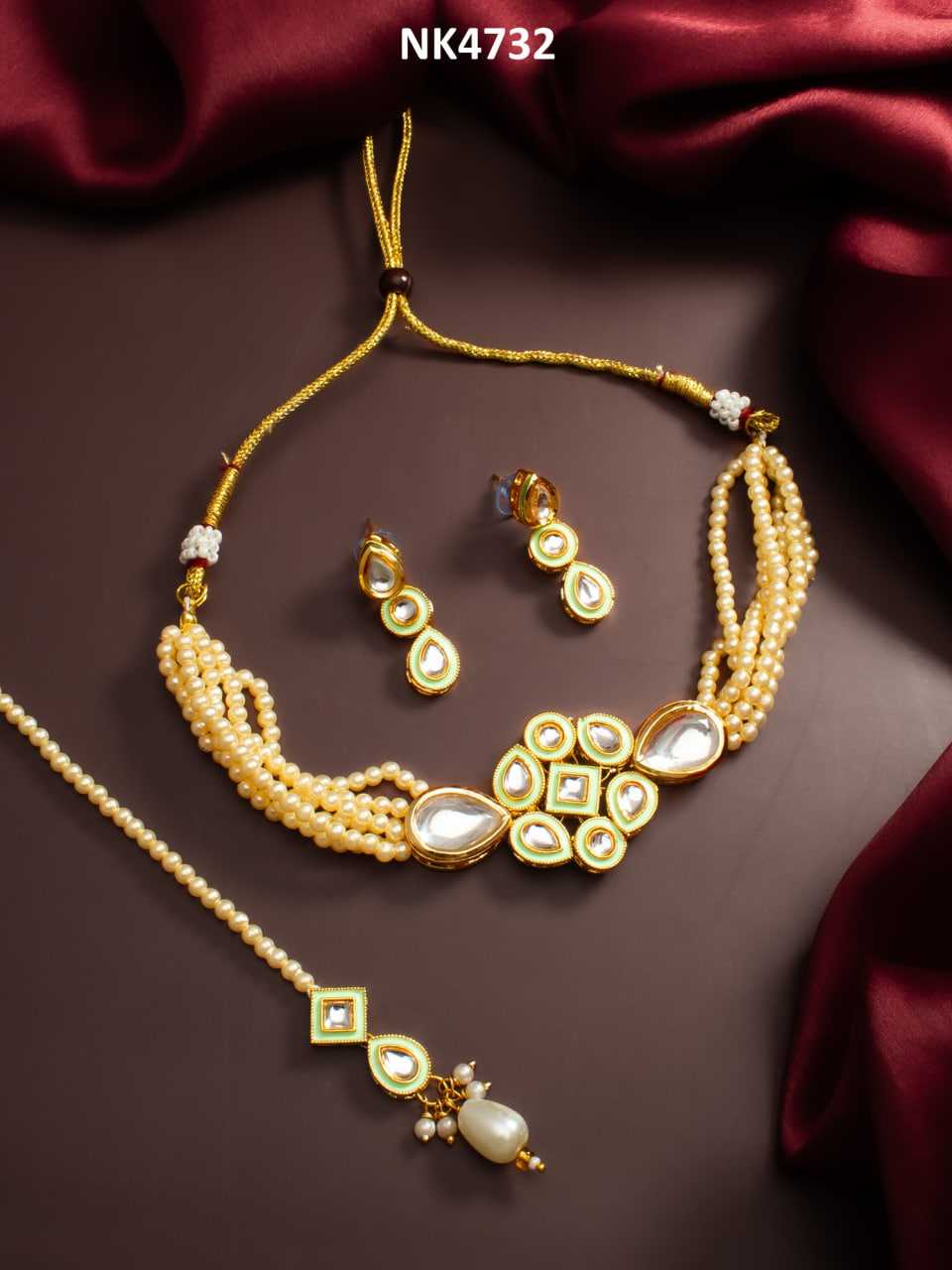 Ynf Brass KESH105 NK4732 Womens Jewellery Wholesale Choker Necklaces Fancy Mala Necklaces Manufacturer