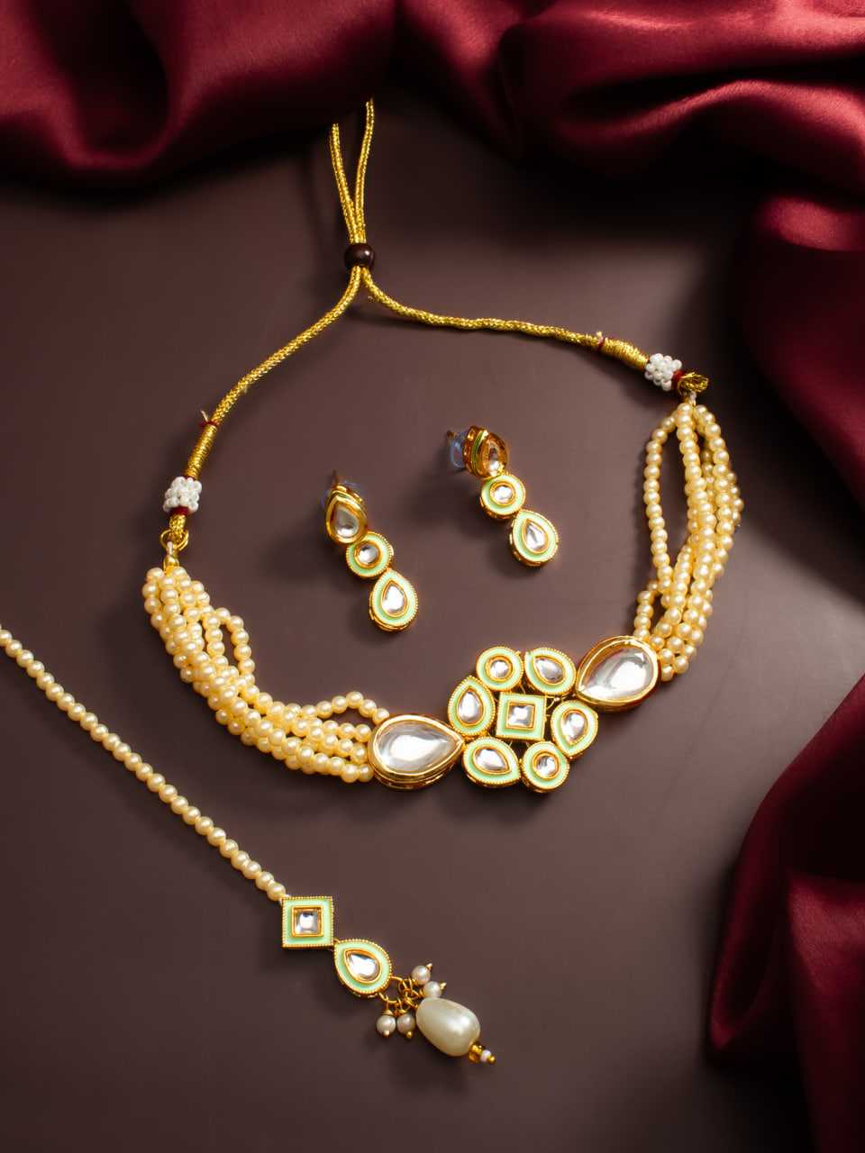 Ynf Brass KESH105 NK4732 Womens Jewellery Wholesale Choker Necklaces Fancy Mala Necklaces Manufacturer