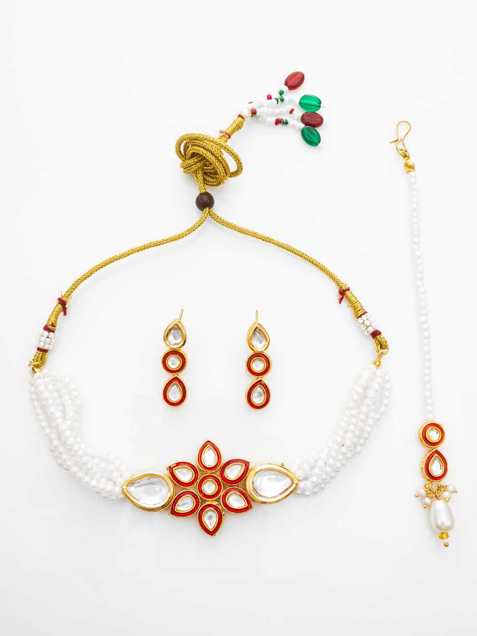 Ynf Brass KESH105 NK4735 Womens Jewellery Wholesale Choker Necklaces Fancy Mala Necklaces Kundan Pendant Sets Manufacturer