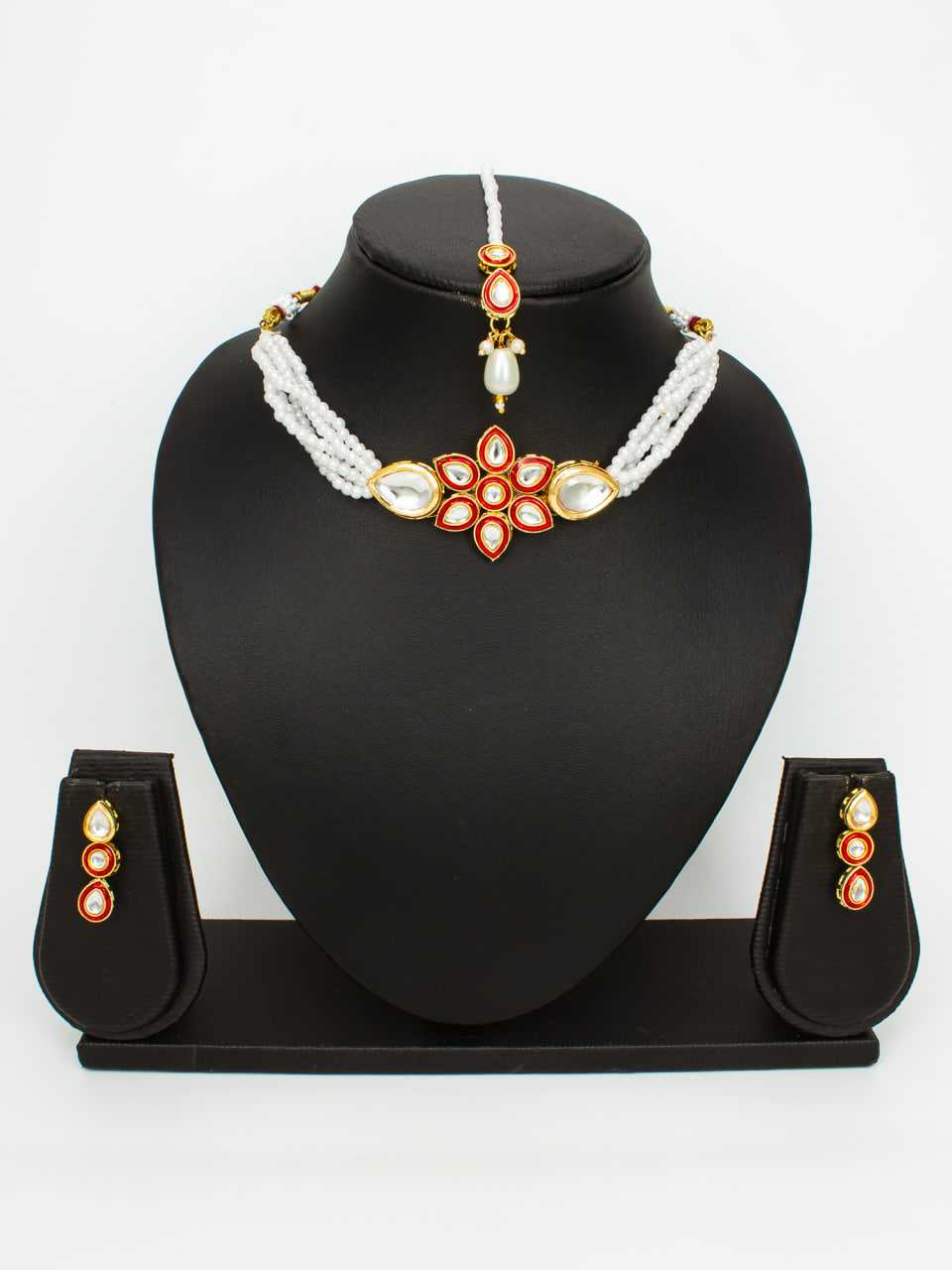 Ynf Brass KESH105 NK4735 Womens Jewellery Wholesale Choker Necklaces Fancy Mala Necklaces Kundan Pendant Sets Manufacturer