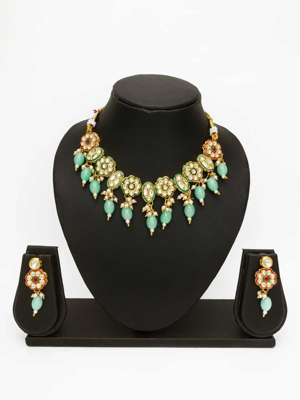 Ynf Brass KESH105 NK4736 Womens Jewellery Wholesale Kundan Pendant Sets Necklaces Set Manufacturer