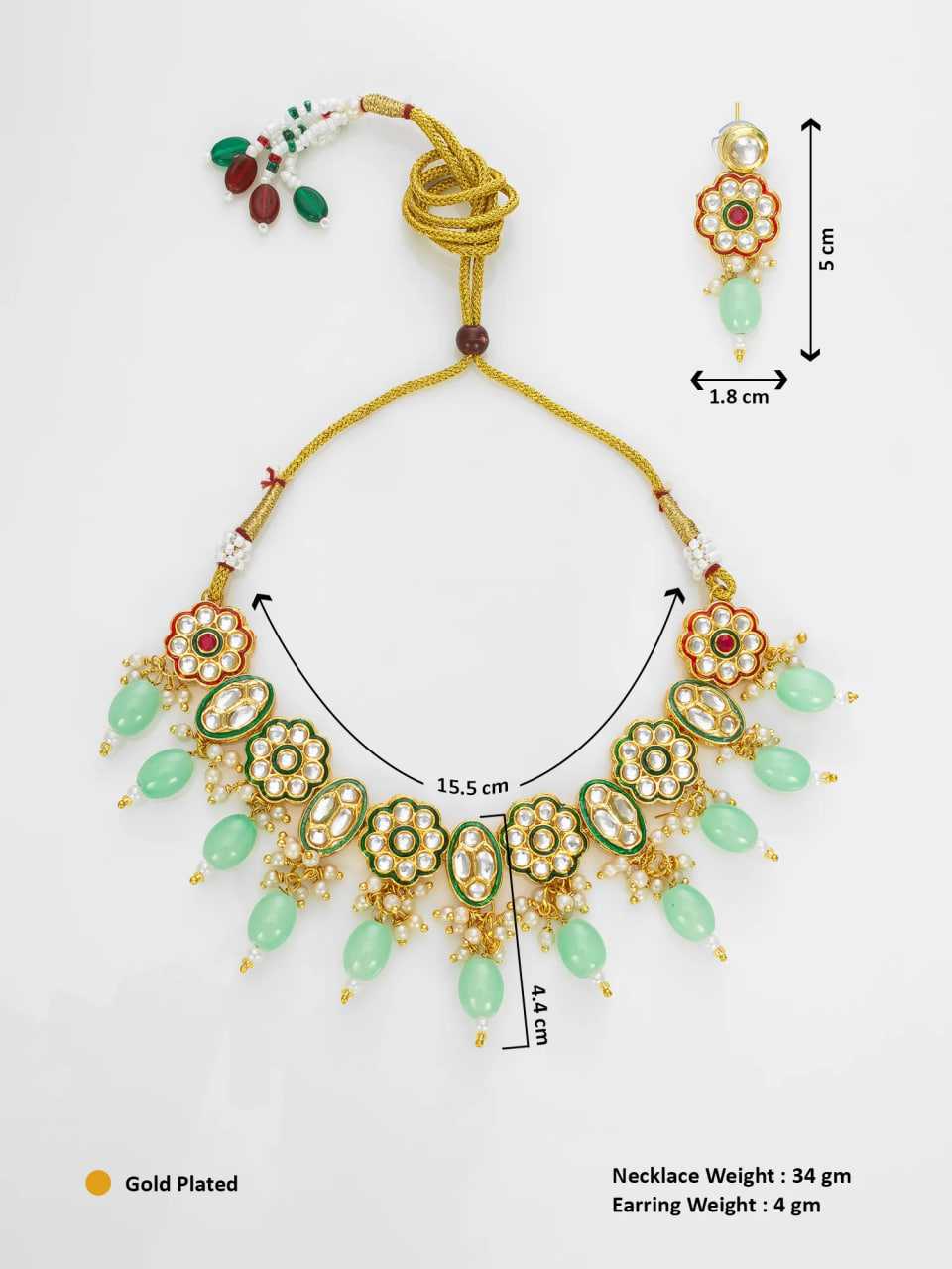 Ynf Brass KESH105 NK4736 Womens Jewellery Wholesale Kundan Pendant Sets Necklaces Set Manufacturer
