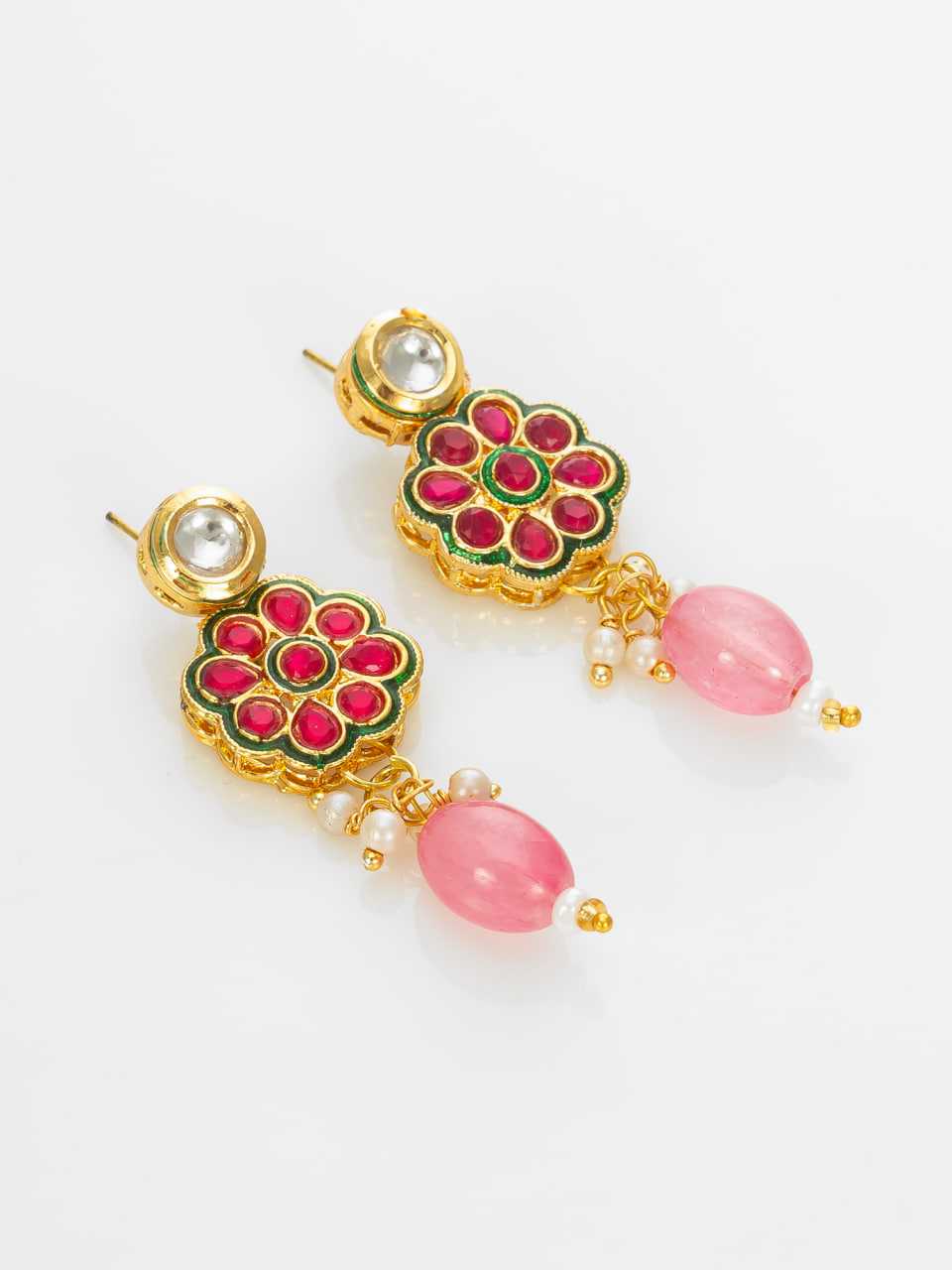Ynf Brass KESH105 NK4737 Womens Jewellery Wholesale Kundan Pendant Sets Artificial Pendant Set Manufacturer