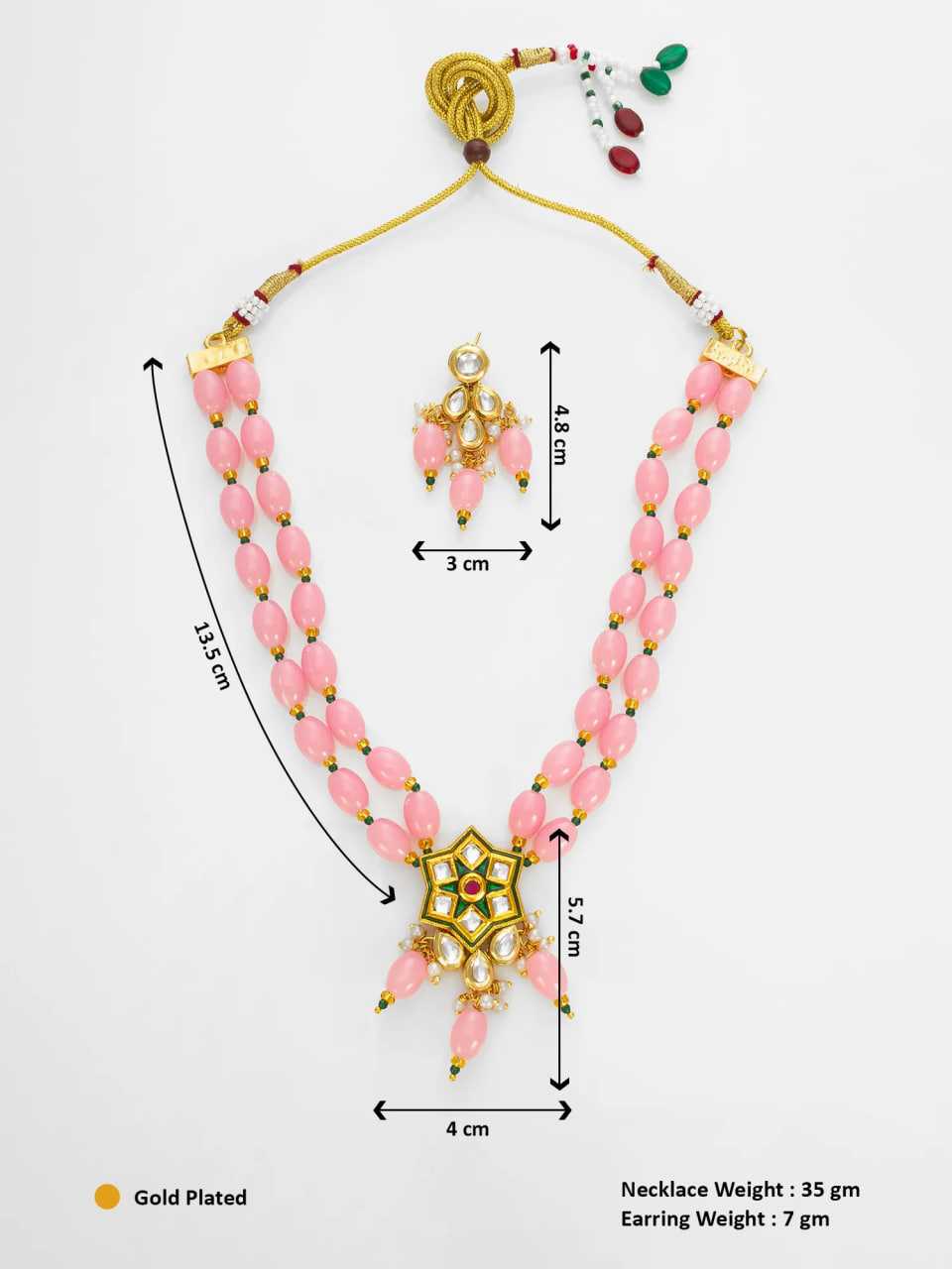 Ynf Brass KESH105 NK4760 Womens Jewellery Wholesale Long Sets Fancy Mala Necklaces Kundan Pendant Sets Manufacturer