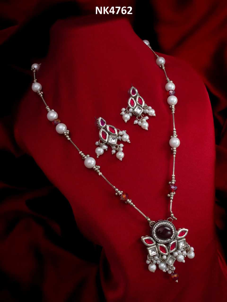 Ynf Brass KESH105 NK4762 Womens Jewellery Wholesale Oxidized Jewellery Set Manufacturer