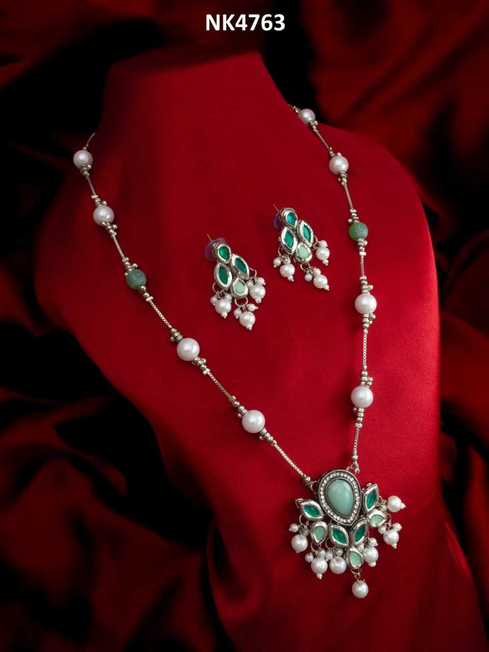 Ynf Brass KESH105 NK4763 Womens Jewellery Wholesale Oxidized Jewellery Set Manufacturer
