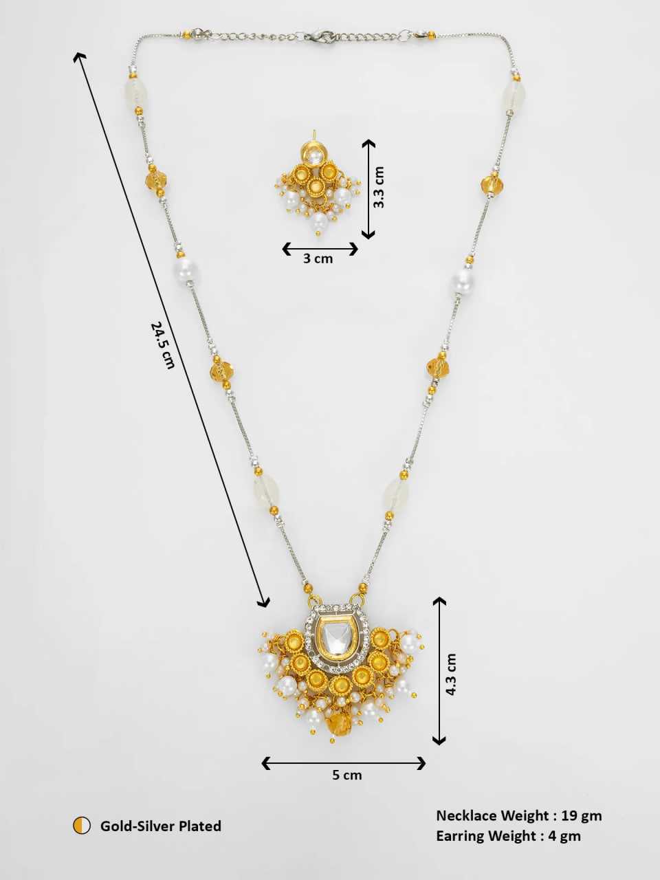 Ynf Brass KESH105 NK4764 Womens Jewellery Wholesale Long Sets Kundan Pendant Sets Necklaces Set Manufacturer