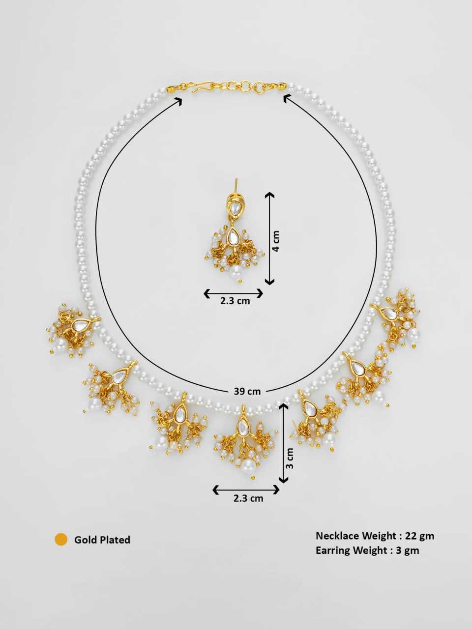 Ynf Brass KESH105 NK4774 Womens Jewellery Wholesale Fancy Mala Necklaces Kundan Pendant Sets Manufacturer
