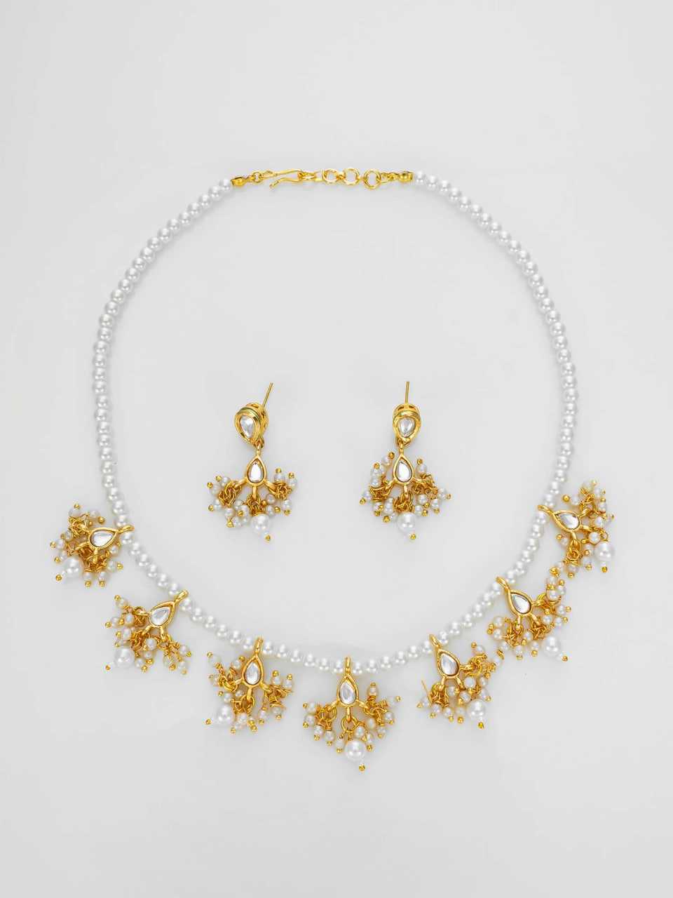 Ynf Brass KESH105 NK4774 Womens Jewellery Wholesale Fancy Mala Necklaces Kundan Pendant Sets Manufacturer