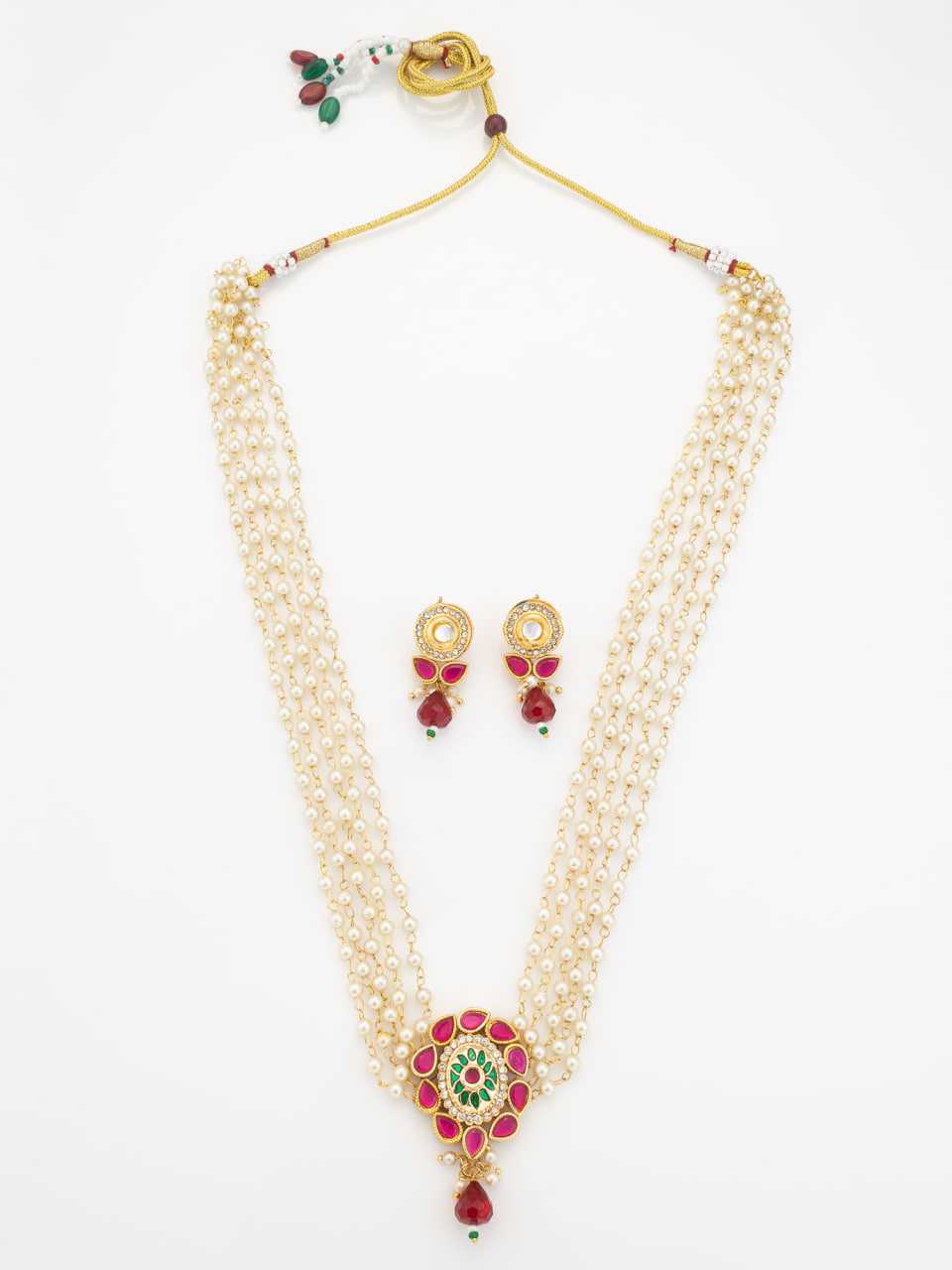 Ynf Brass KESH105 NK4775 Womens Jewellery Wholesale Long Sets Fancy Mala Necklaces Necklaces Set Manufacturer