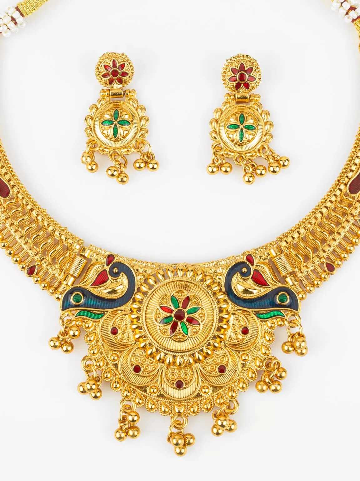 Ynf Brass KESH105 NK4808 Womens Jewellery Wholesale Necklaces Set Manufacturer