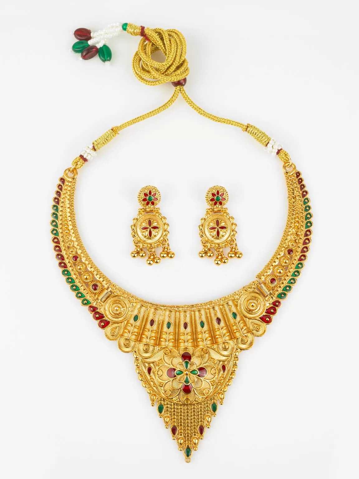 Ynf Brass KESH105 NK4810 Womens Jewellery Wholesale Fancy Mala Necklaces Kundan Necklace Set Necklaces Set Manufacturer