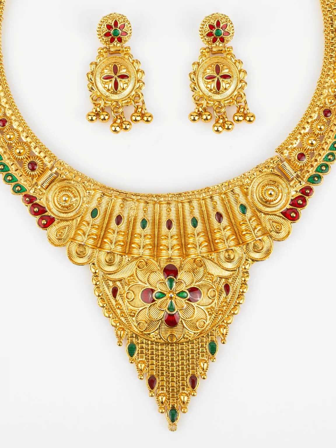 Ynf Brass KESH105 NK4810 Womens Jewellery Wholesale Fancy Mala Necklaces Kundan Necklace Set Necklaces Set Manufacturer