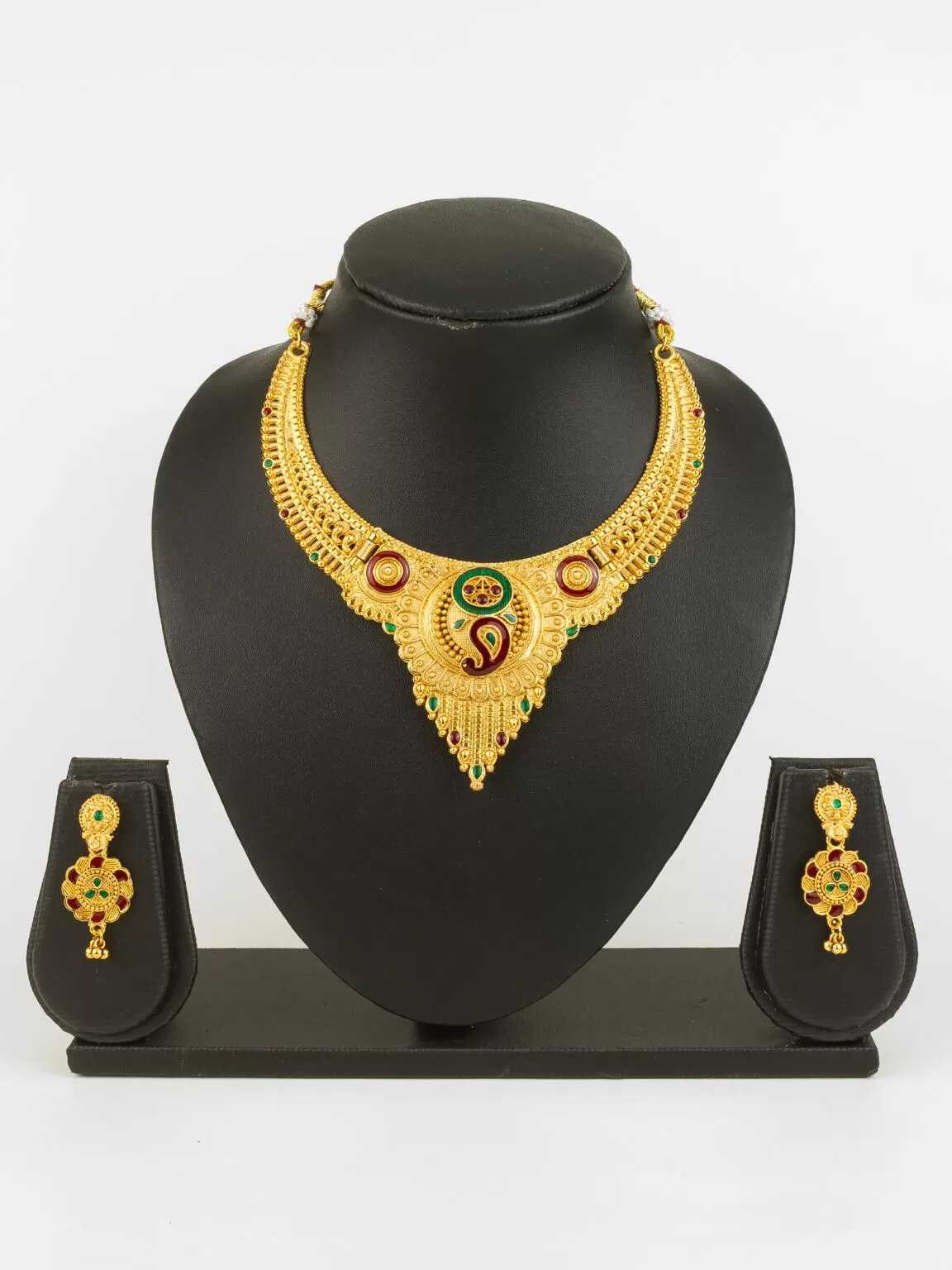 Ynf Brass KESH105 NK4812 Womens Jewellery Wholesale Necklaces Set Manufacturer