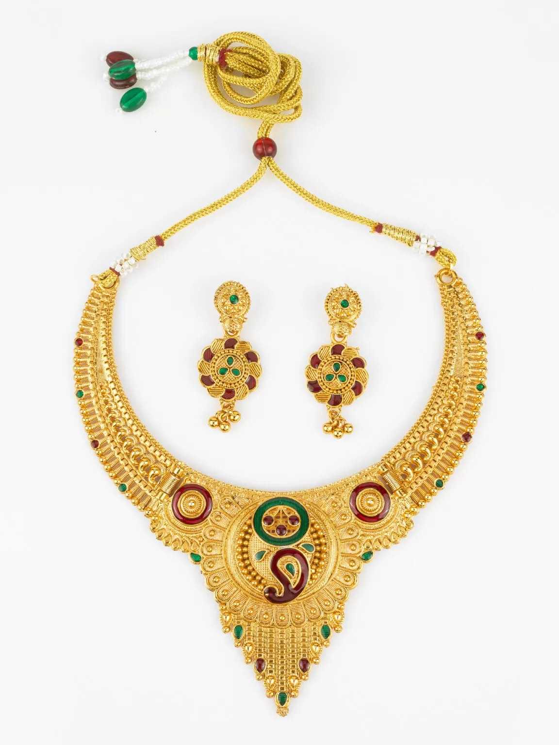Ynf Brass KESH105 NK4812 Womens Jewellery Wholesale Necklaces Set Manufacturer
