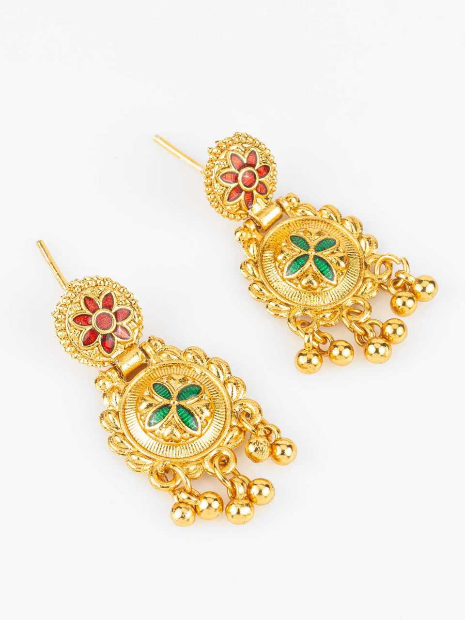 Ynf Brass KESH105 NK4817 Womens Jewellery Wholesale Long Sets Necklaces Set Golden Necklace Set Manufacturer