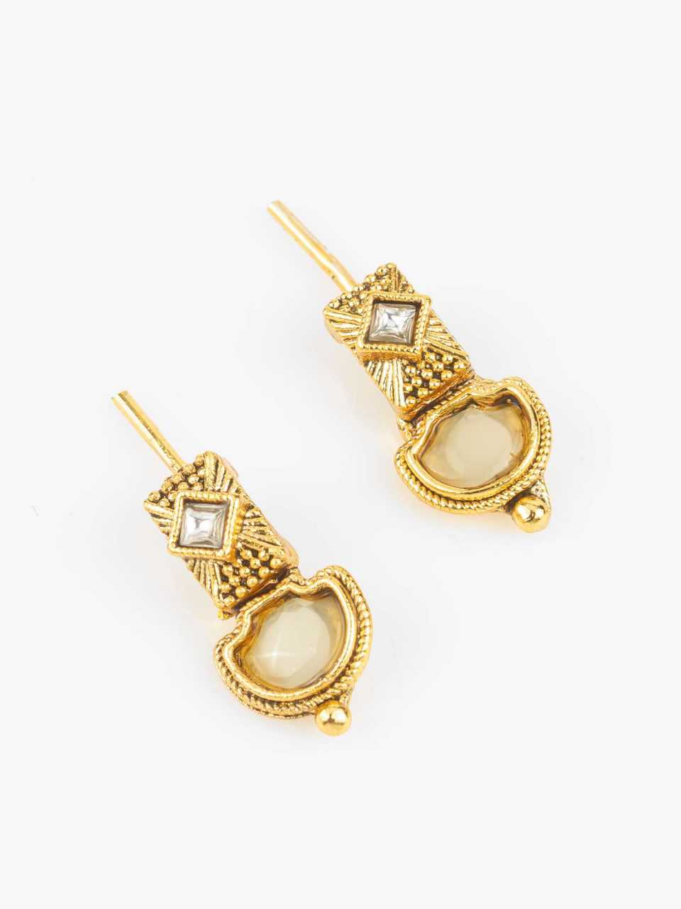 Ynf Brass KESH105 NK4820 Womens Jewellery Wholesale Kundan Pendant Sets Necklaces Set Golden Necklace Set Manufacturer