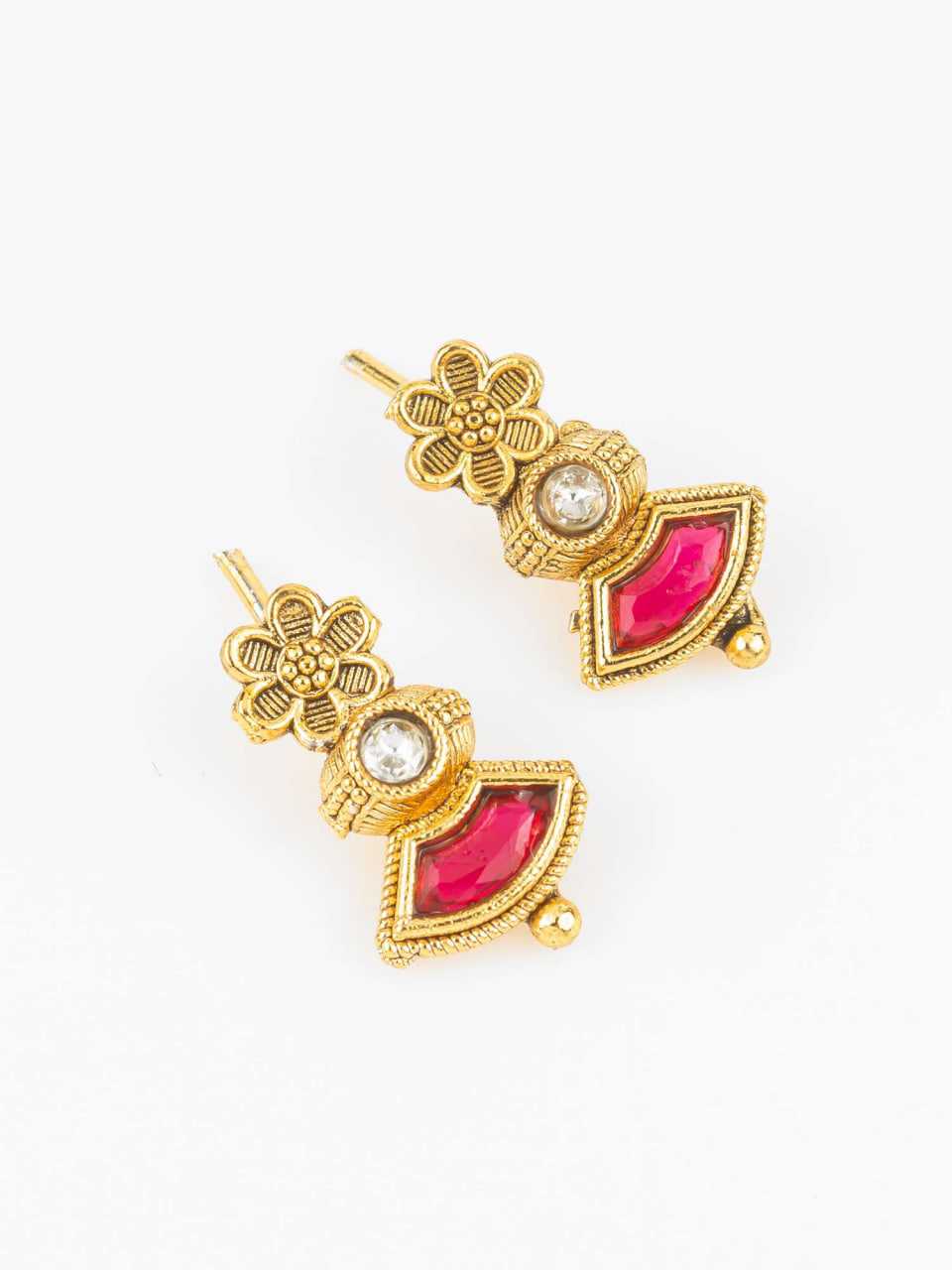 Ynf Brass KESH105 NK4821 Womens Jewellery Wholesale Kundan Pendant Sets Necklaces Set Golden Necklace Set Manufacturer