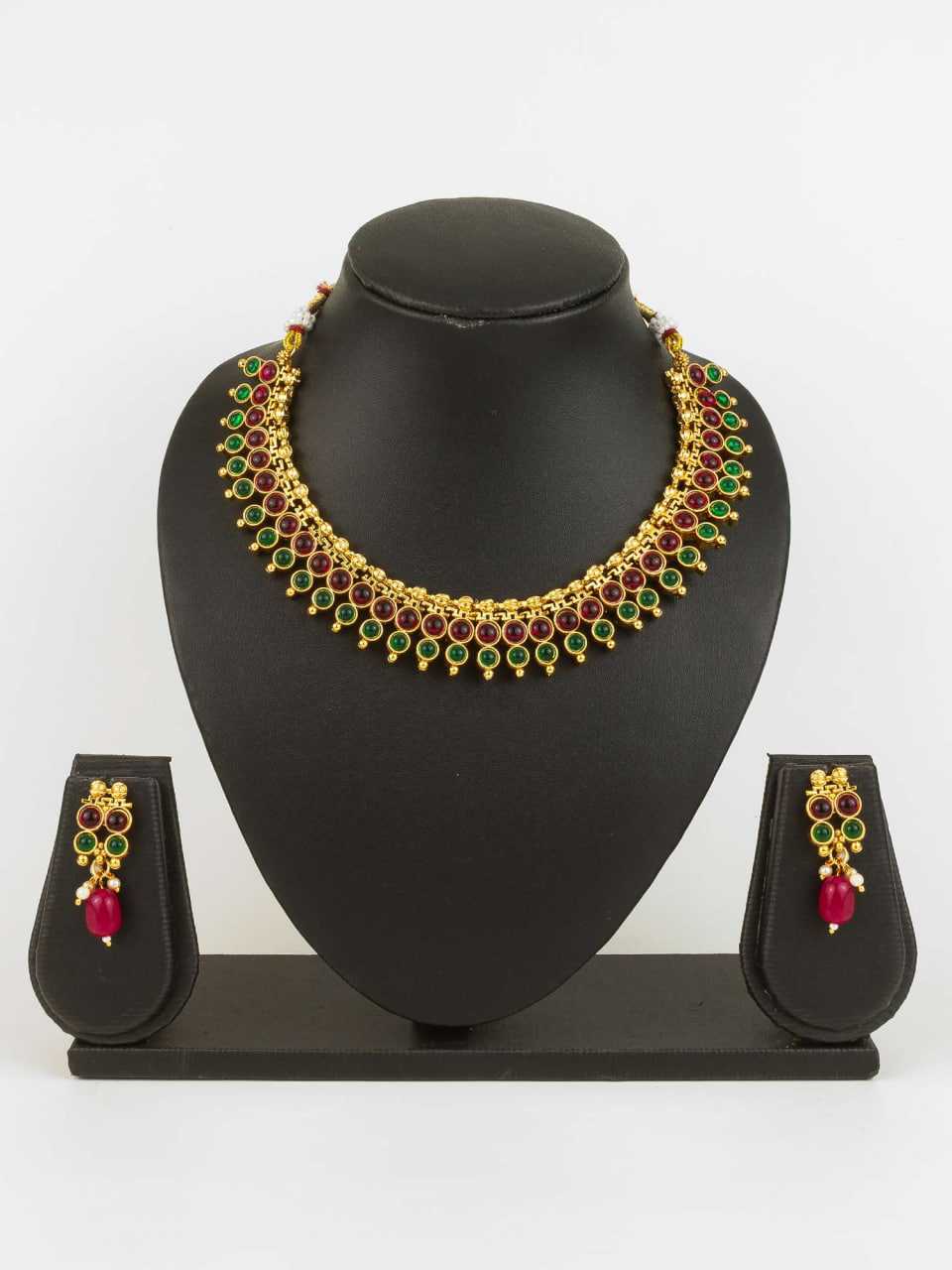 Ynf Brass KESH105 NK4831 Womens Jewellery Wholesale Necklaces Set Golden Necklace Set Manufacturer