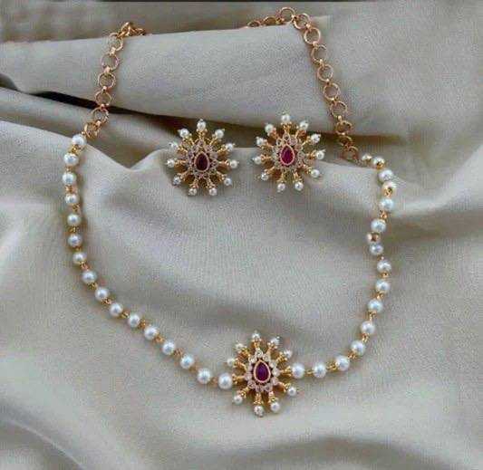 Ynf Brass Womens Jewellery Wholesale Necklaces Set Manufacturer