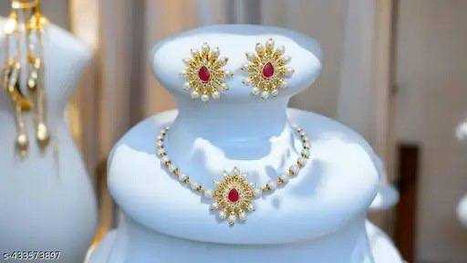 Ynf Brass Womens Jewellery Wholesale Necklaces Set Manufacturer