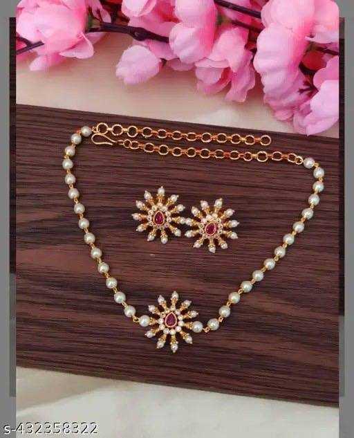 Ynf Brass Womens Jewellery Wholesale Necklaces Set Manufacturer