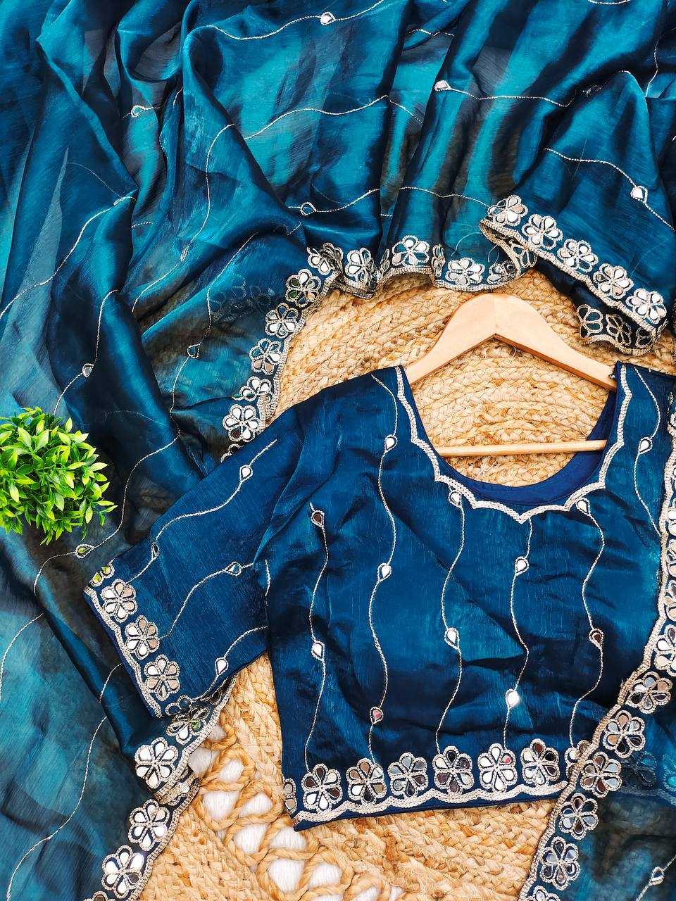 Ynf Burberry Silk KESH490 1313 Sarees Wholesale Party Wear Sarees Fancy Sarees Cutwork Saree Manufacturer